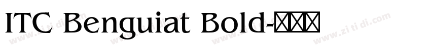 ITC Benguiat Bold字体转换